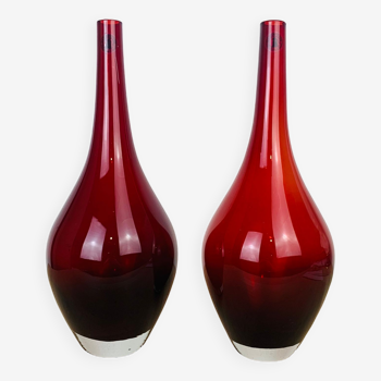 2 Scandinavian vases blown glass model Salong by Johanna Jelinek for Ikea