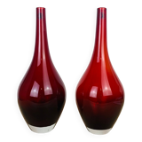 2 Scandinavian vases blown glass model Salong by Johanna Jelinek for Ikea