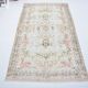 Tapis turc Oushak beige et rose sku 3258