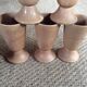 Series of 5 sandstone cups
