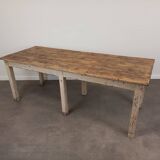 Old patinated farm table