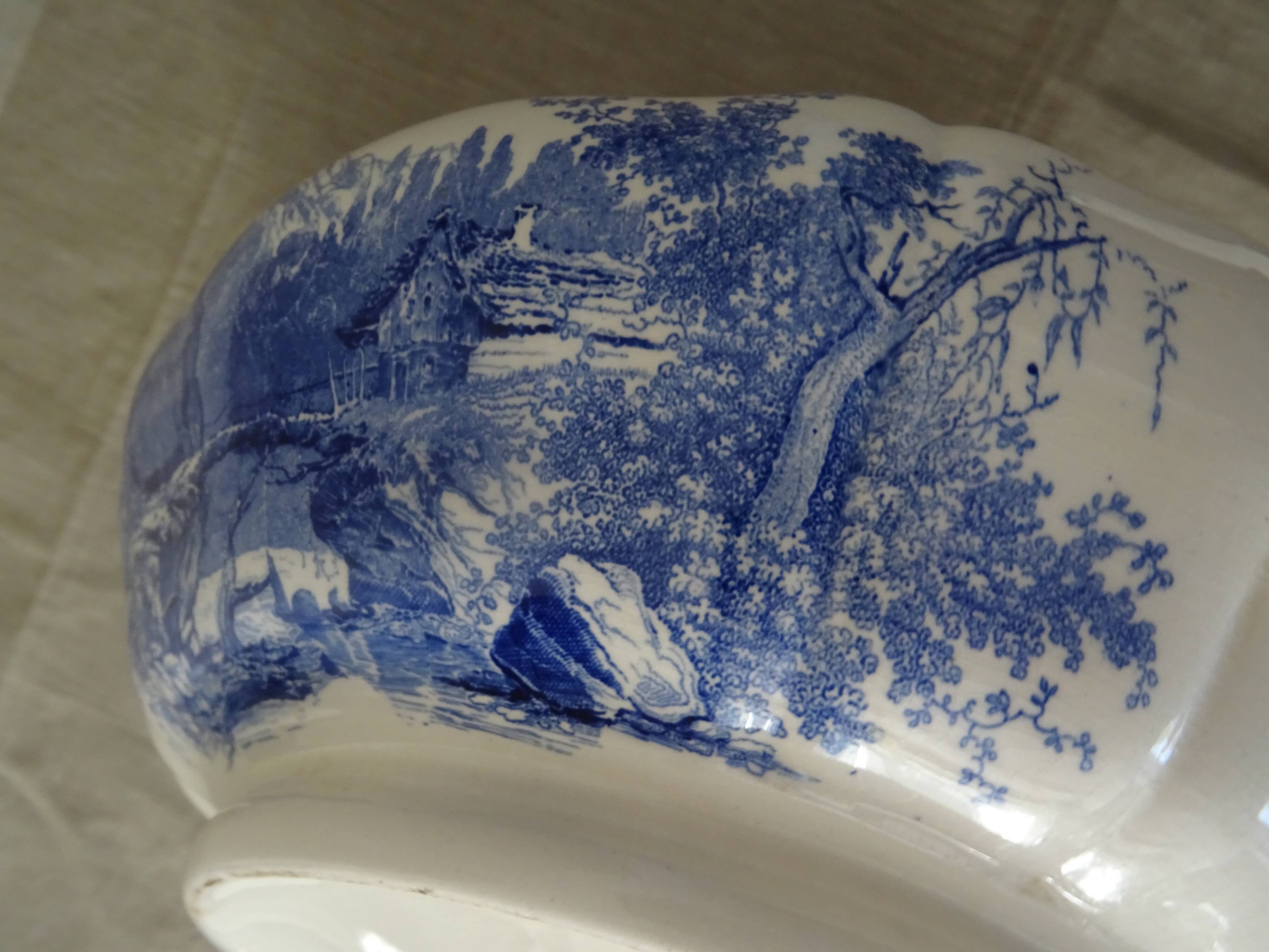 Large soup pot villeroy & boch burgenland blue faience SAAR - P