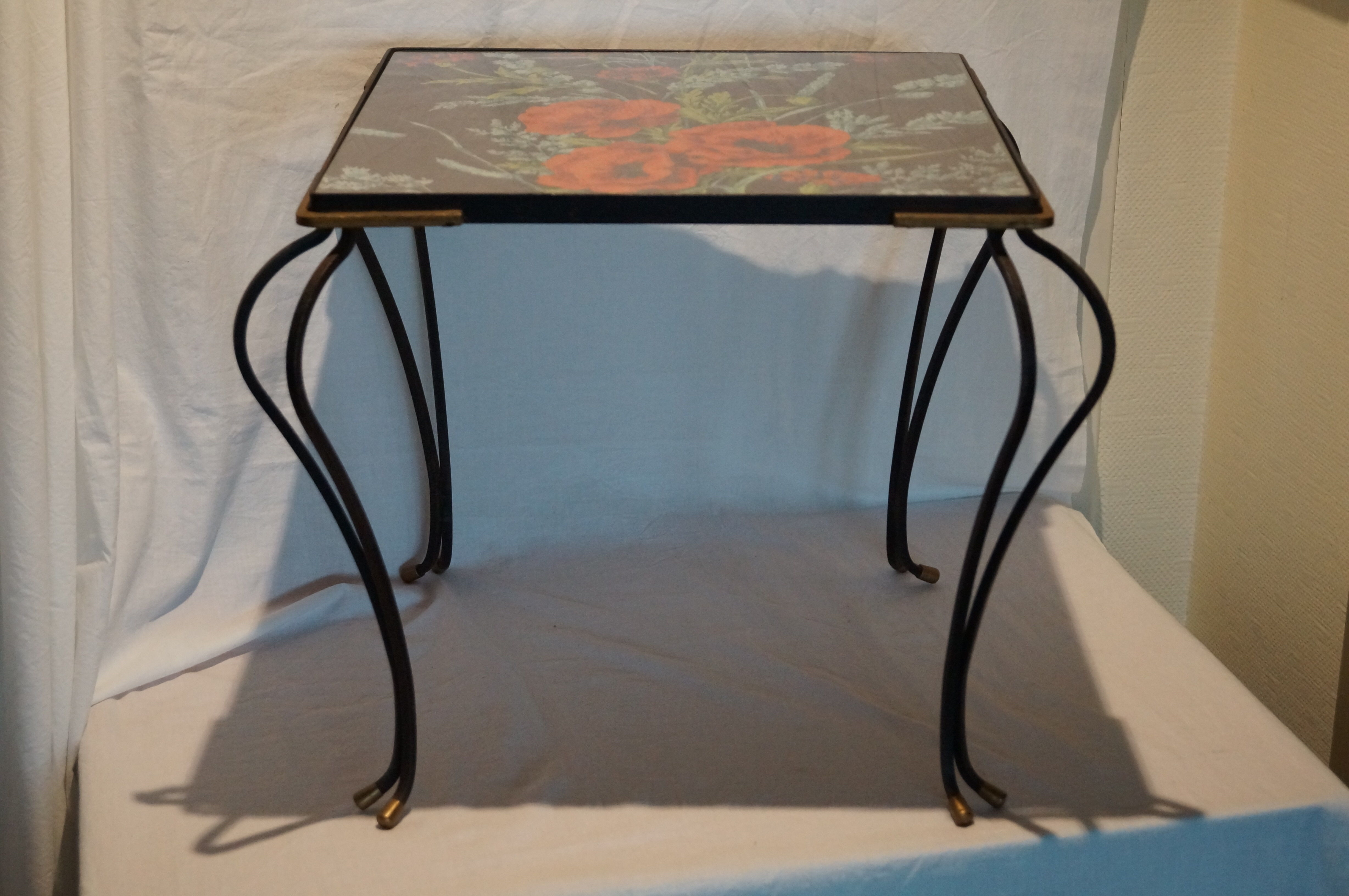 Vintage wrought iron table