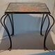 Table en fer forgé vintage