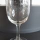 Set of 6 crystal wine glasses engraved 40-50s