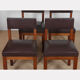 Ensemble de 4 chaises attribuées à Emiel Veranneman, 1960