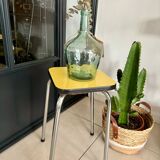 Yellow Formica stool