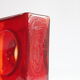 Vase à lentille rouge Diabolo de Christian Tortu