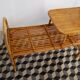 Banc en rotin vintage