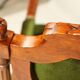 Fauteuil vintage style classique vert oregano XIX siècle