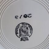 Set of 6 St Amand opaque porcelain soup plates