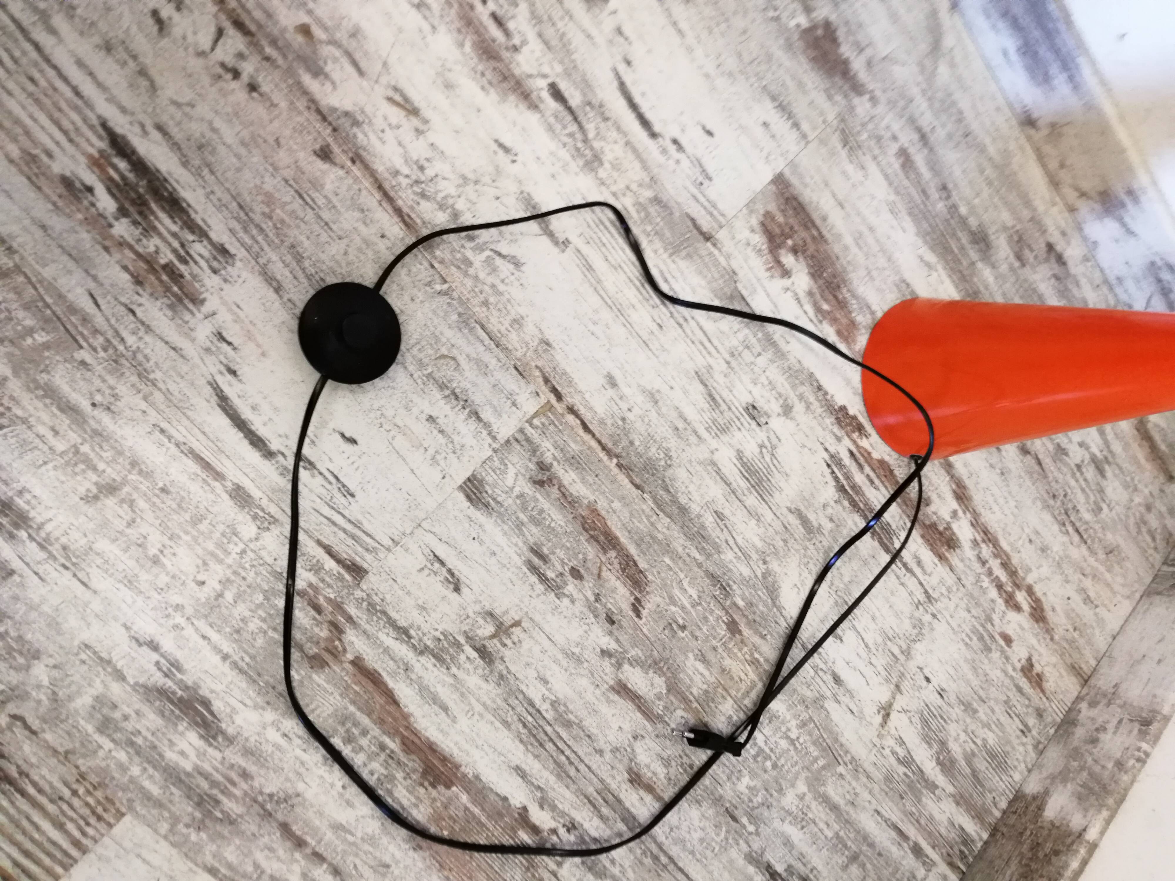 Vintage orange Mathias floor lamp