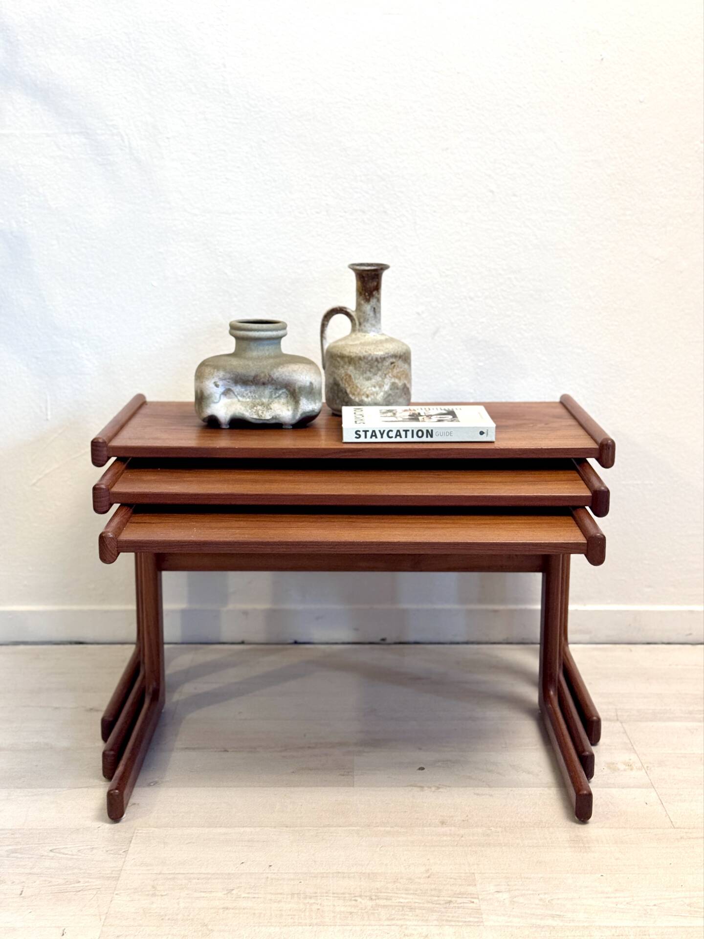 Vintage Danish nesting tables teak