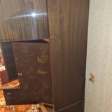 Large lacquered wooden sideboard from the 80s