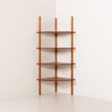 Meuble d'angle mural italien du milieu du siècle, années 1970