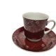 Vintage Polish cup and saucer from Wałbrzych Pottery, 1970s, set of 2