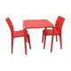 Kartell table and 2 chairs