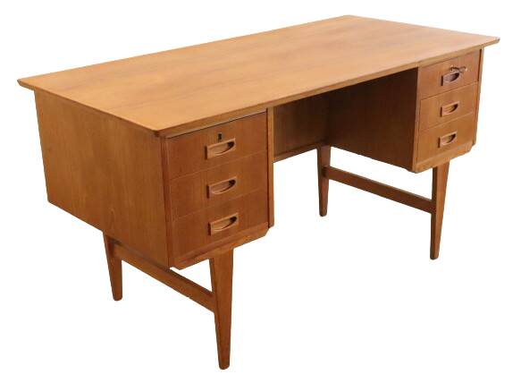 Deens bureau 'Haurvig' - teak mid century