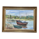 Oil on canvas signed FRAVAL LE DEMAZEL - Seaside - Paimpol