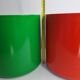 Pair of vintage paper baskets "Crayonne" in ABS, orange and green