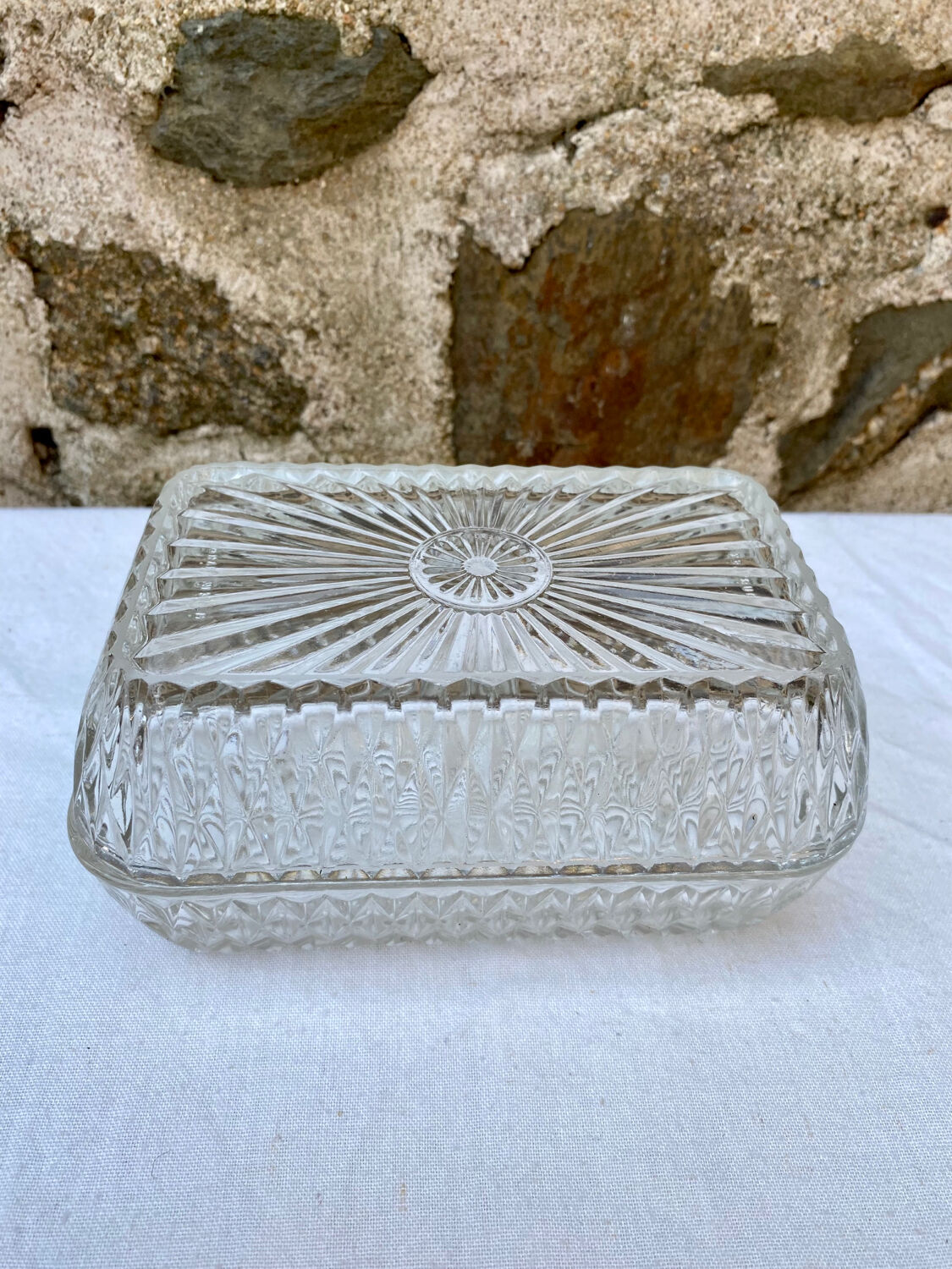 Beurrier en verre Duralex