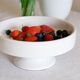 Minimalist white ceramic dish