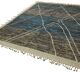 Hand-Knotted Turkish Contemporary 280 cm x 363 cm Blue Wool Carpet
