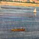 Manant Jean Baptiste peinture huile signée petit port de méditerrannée cote d'azur