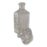 Carafe en verre ciselé