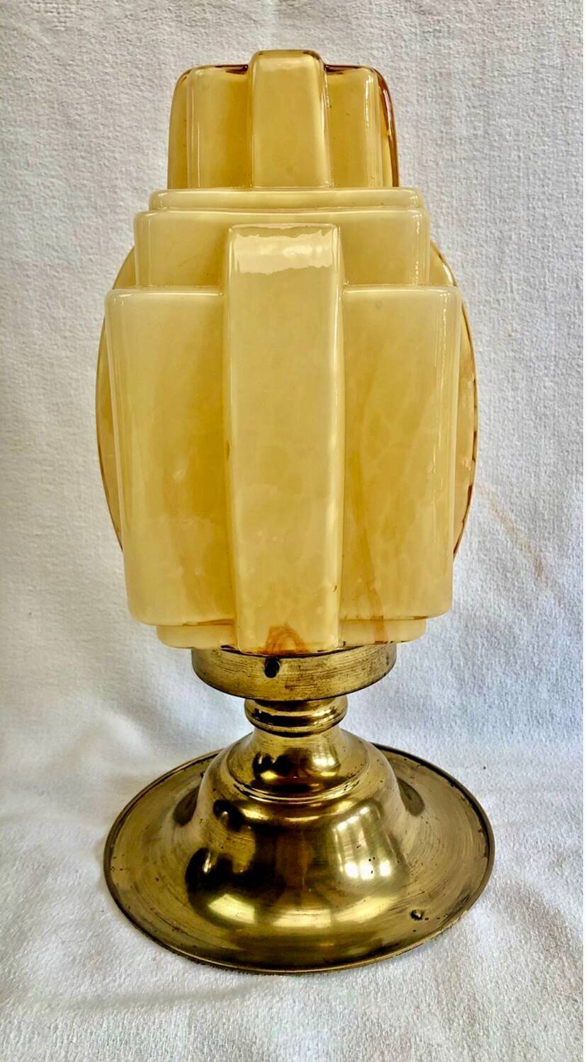 Antique Art Deco skyscraper ceiling chandelier