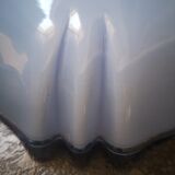 Suspension baladeuse opaline bleu art déco 1930 forme inhabituelle ø 23.5