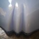 Hanging lamp ballad opaline blue art deco 1930 unusual shape ø 23.5
