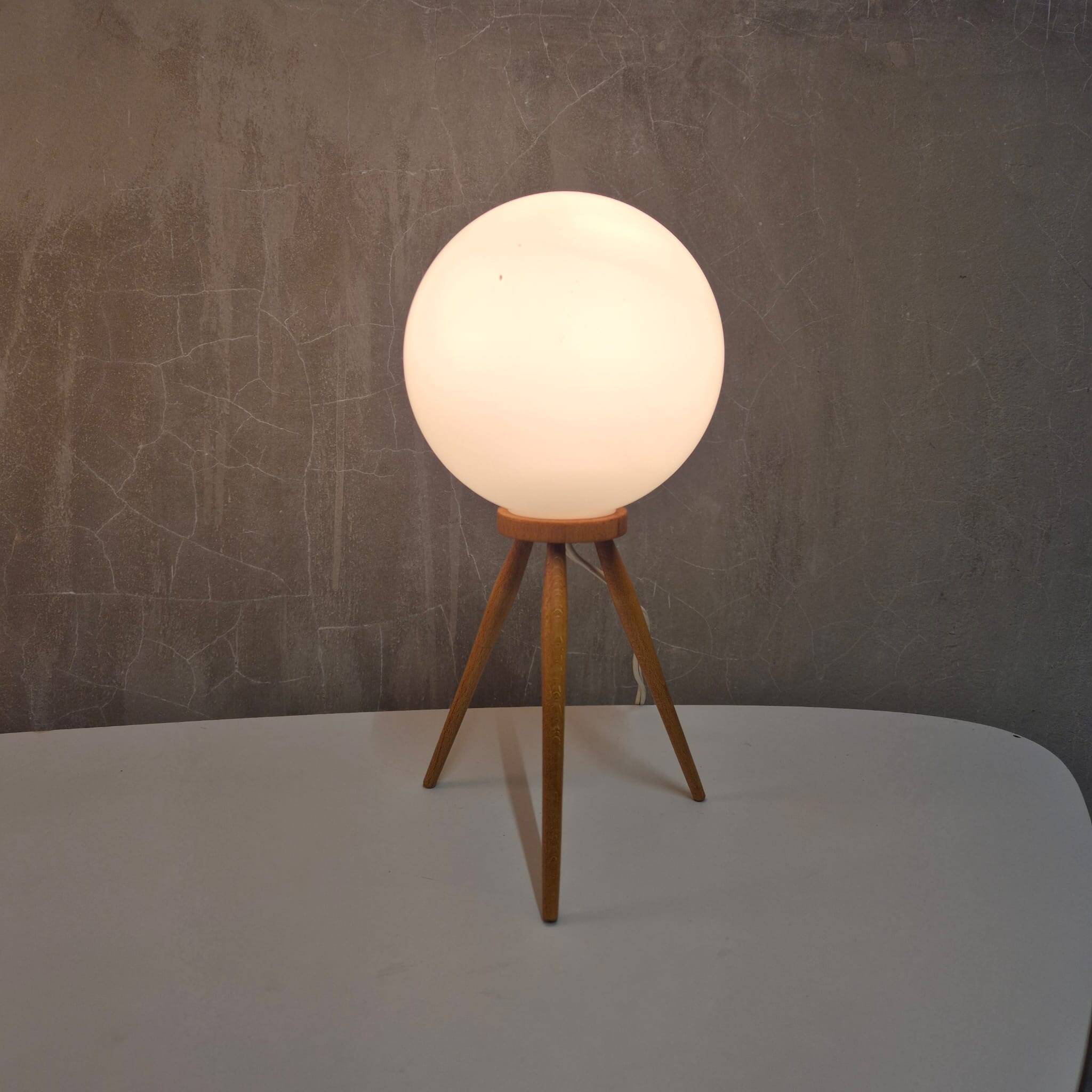 Mid-Century Tripod Table Lamp, ÚĽUV, 1960s, Czechoslovakia