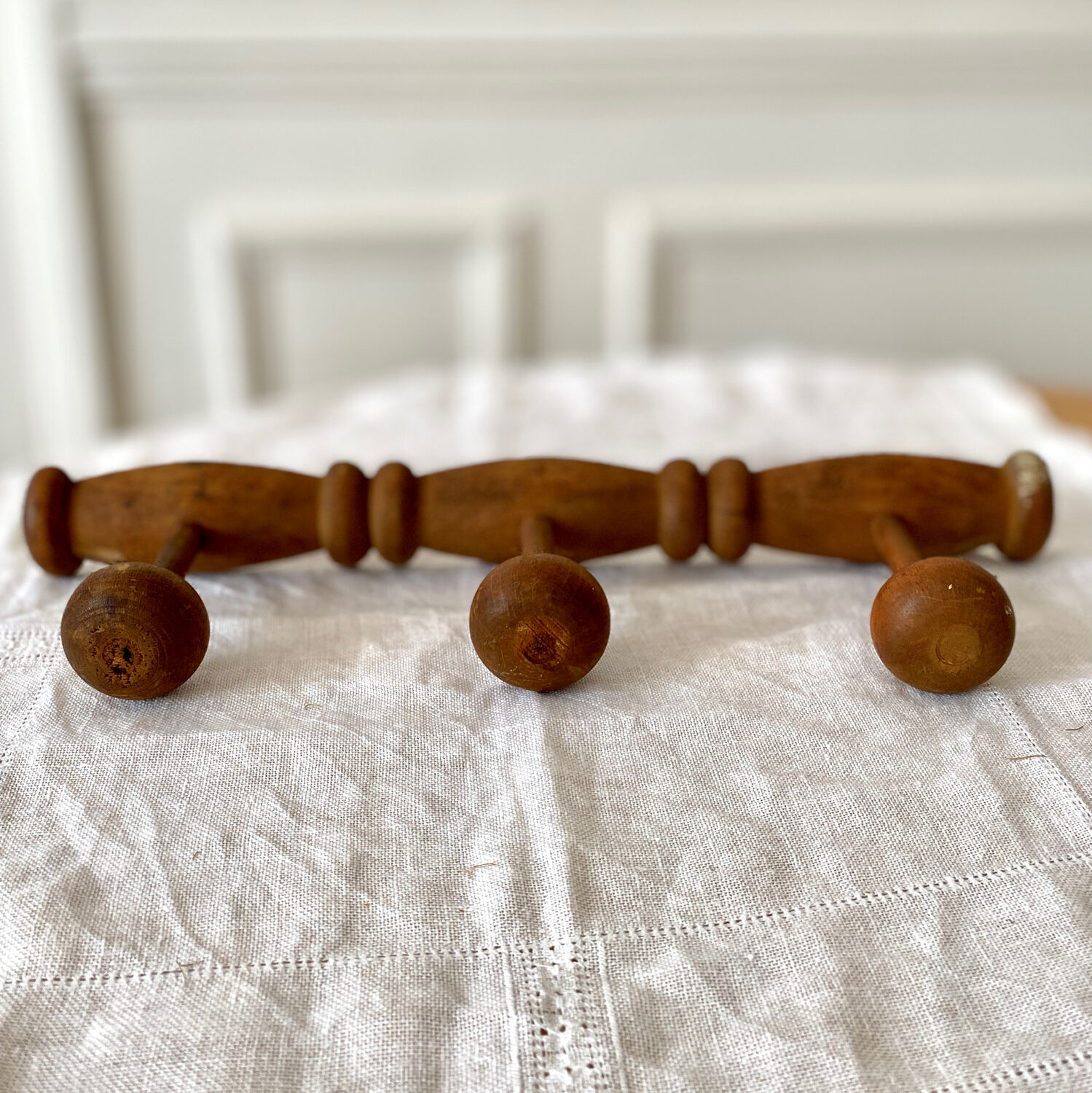 Wooden hook 3 branches