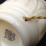 Boch cracked ceramic Art Deco lamp