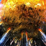 Mazzega murano glass pendant light