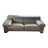 "Sillage" leather canapé/Rochebobois