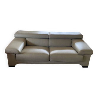 "Sillage" leather canapé/Rochebobois