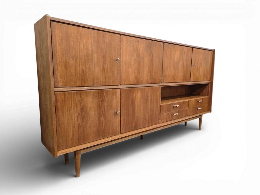vintage XL armoire en bois / meuble mural / midboard