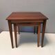 Set of two mid-century side tables in rosewood designed by bent silberg for furniture of denmark.