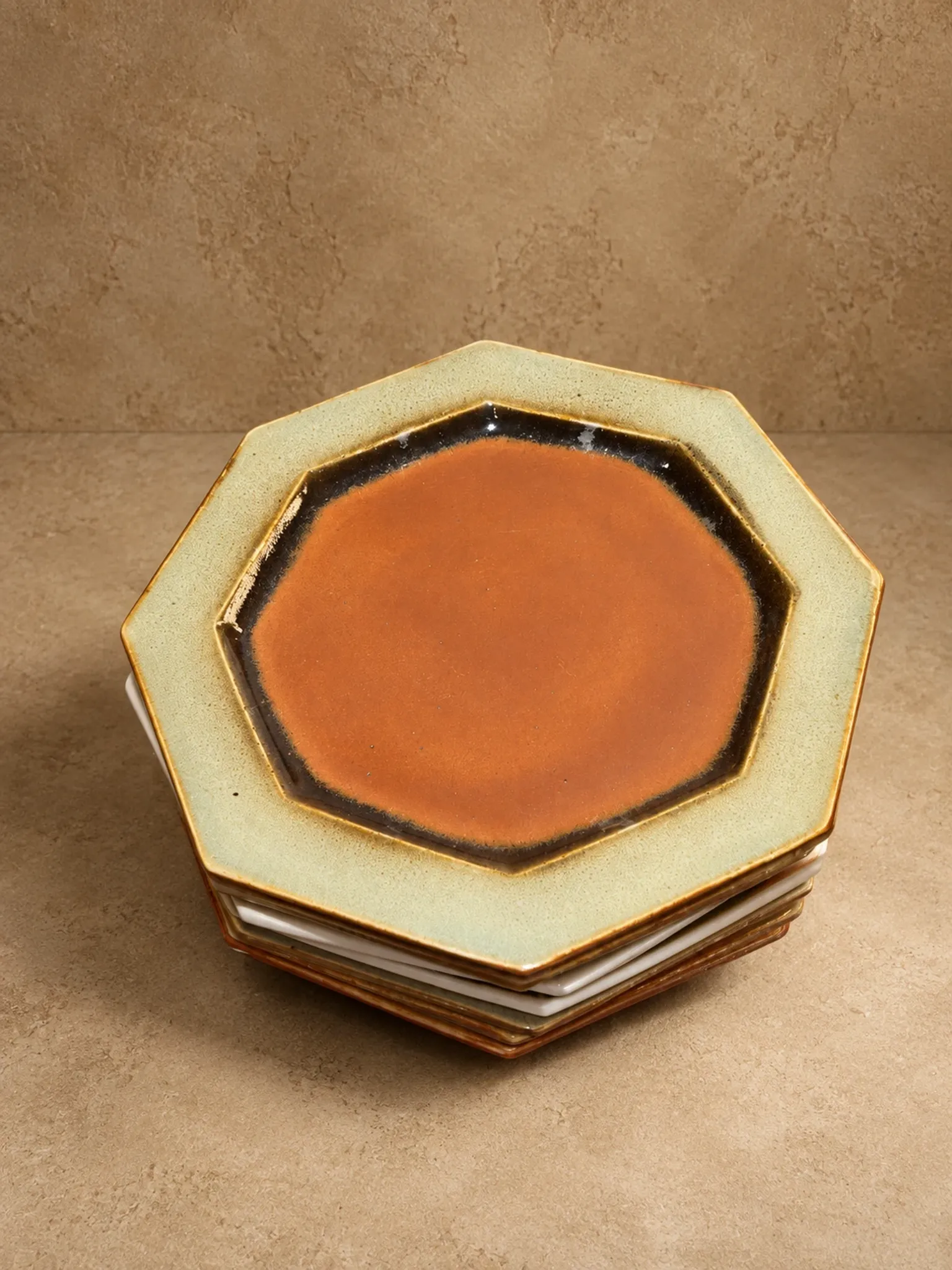 Lot d'assiettes Grès du Marais, France, circa 1970