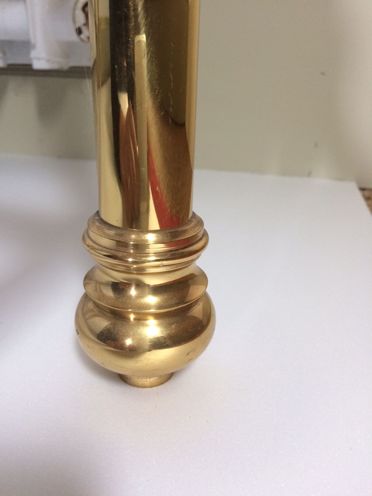 Bed gold brass