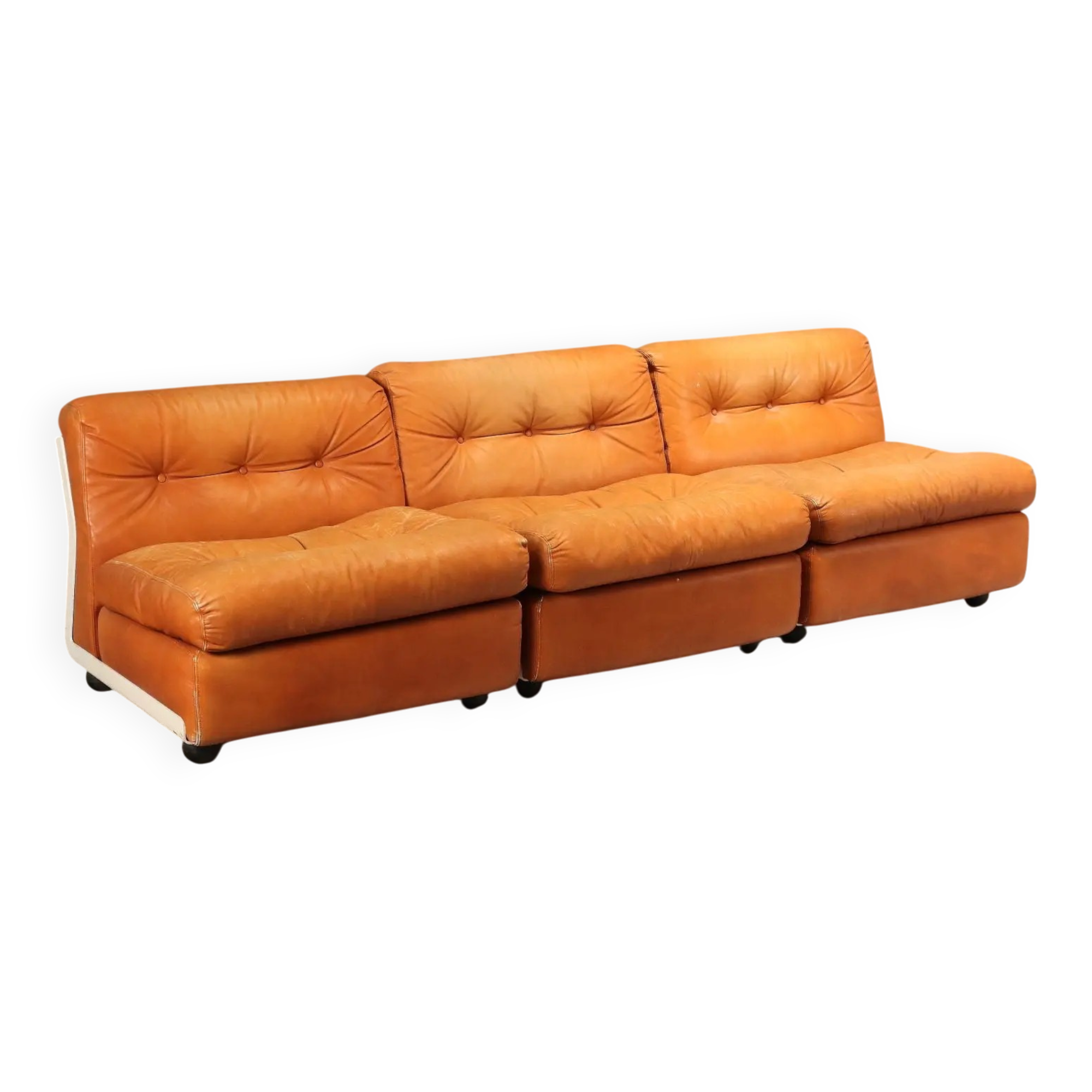 Amanta armchairs B&B vintage design Mario Bellini Italy 1970s