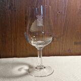 8 crystal wine glasses from the 1925/1930s - Camp Romain wine logo.
