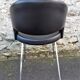 Metal and 80s leatherette Chair