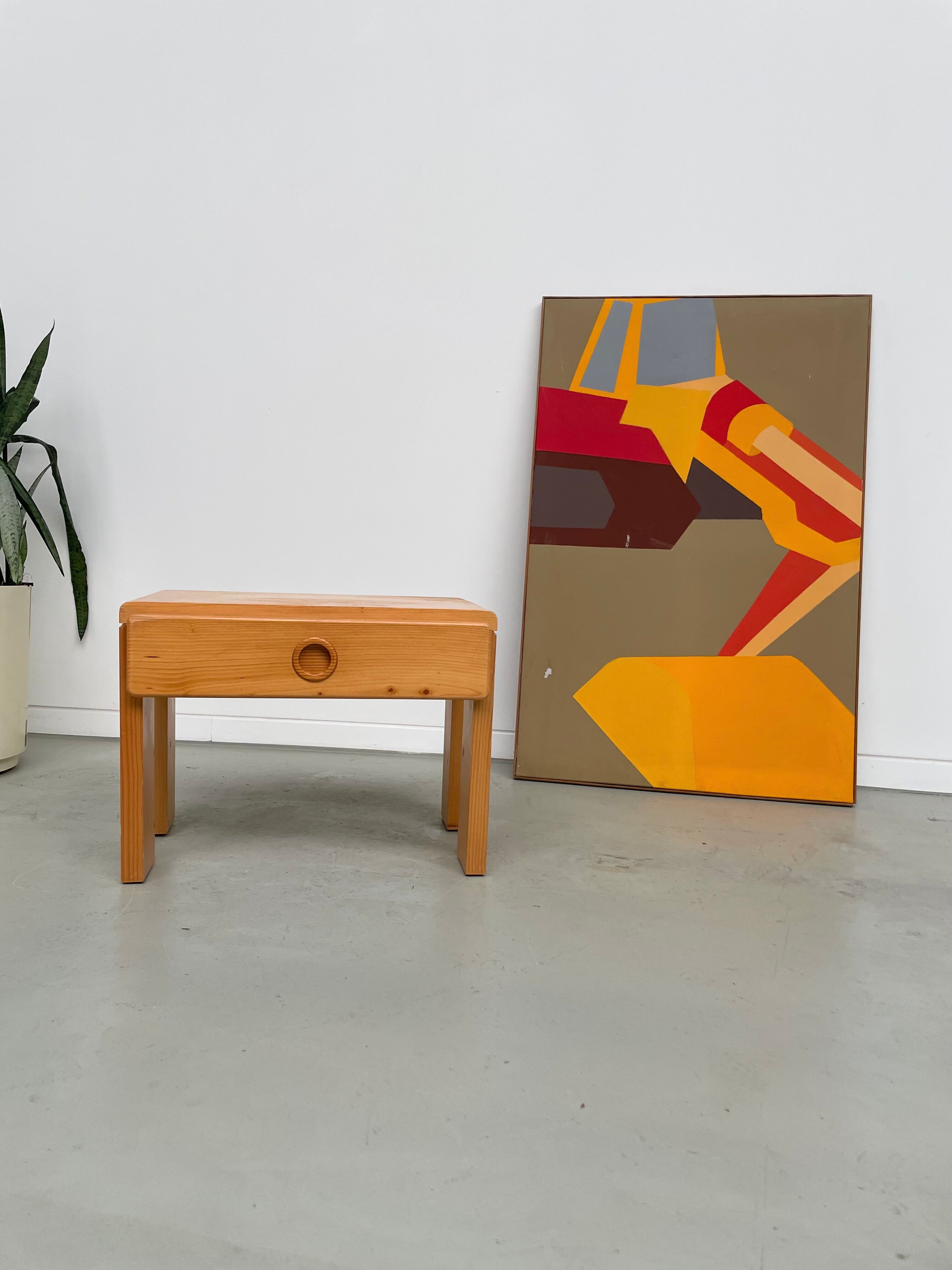 Bedside table in pine