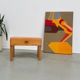 Bedside table in pine