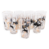 Set of eight glasses, Danish design, 1970s, manufactured in Denmark