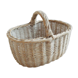 Vintage rattan basket 1940/50