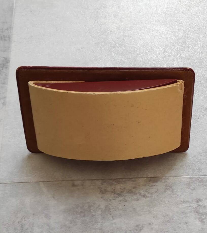 Vintage leather desk set